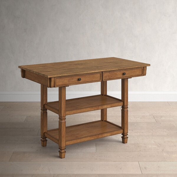 Birch Lane™ Erickson Solid Wood Kitchen Island & Reviews | Wayfair